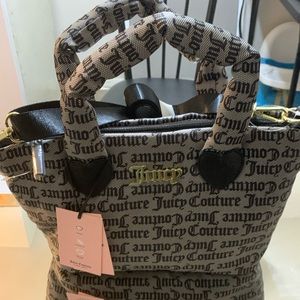 Juicy Couture medium size long strap pocketbook, also can be worn as a hand bag
